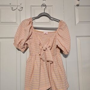 Pink Lily Babydoll Top